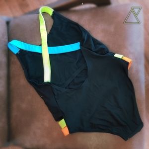 80s Style Bathing Suit Neon